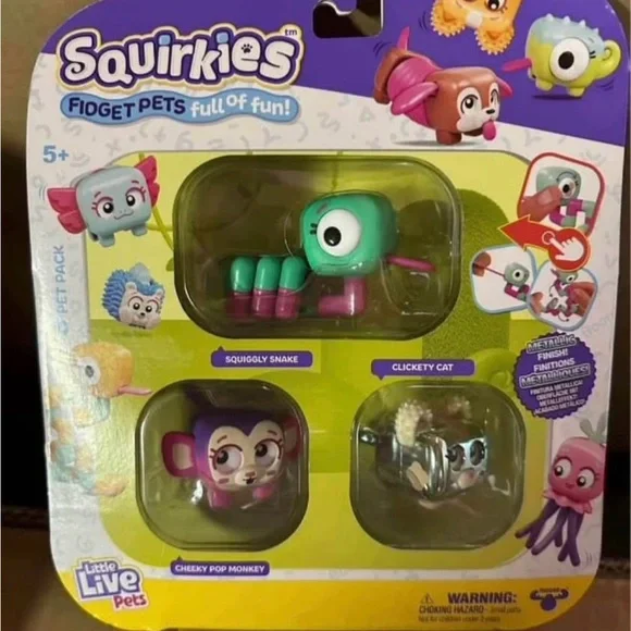 NIP Little Live Pets - Squirkies: 3 Pack | Interactive Fidget Toys - Picture 1 of 1